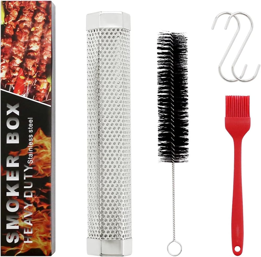 SmokeHex™ – Tube à fumée en acier inoxydable adapté à tous les types de grill [50 % de réduction]