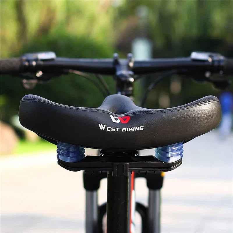 Selle de vélo extra large ergonomique avec amortissement des chocs