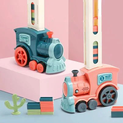 DominoTrain™ – Train de dominos automatique pour jeu et amusement [50 % de réduction]