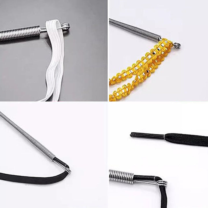 Enfile-Cordon Flexible en Acier Inoxydable pour Vêtements et Sacs