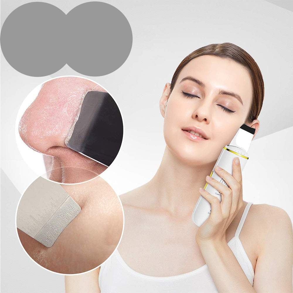 Spatule Ultrasonique Nettoyage Profond des Pores & Éclat du Teint