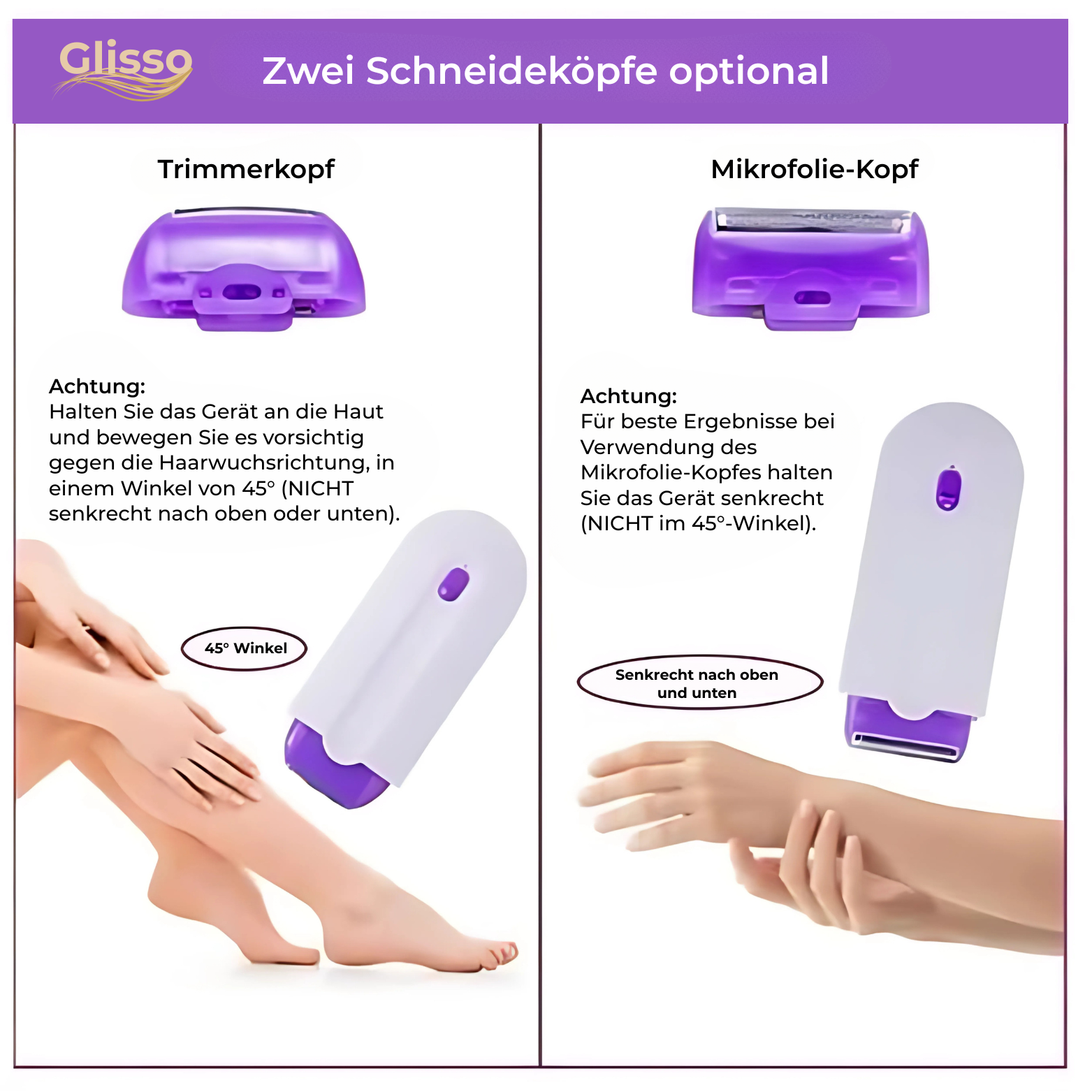 Épilateur Électrique Doux pour Visage et Corps – Peau Soyeuse