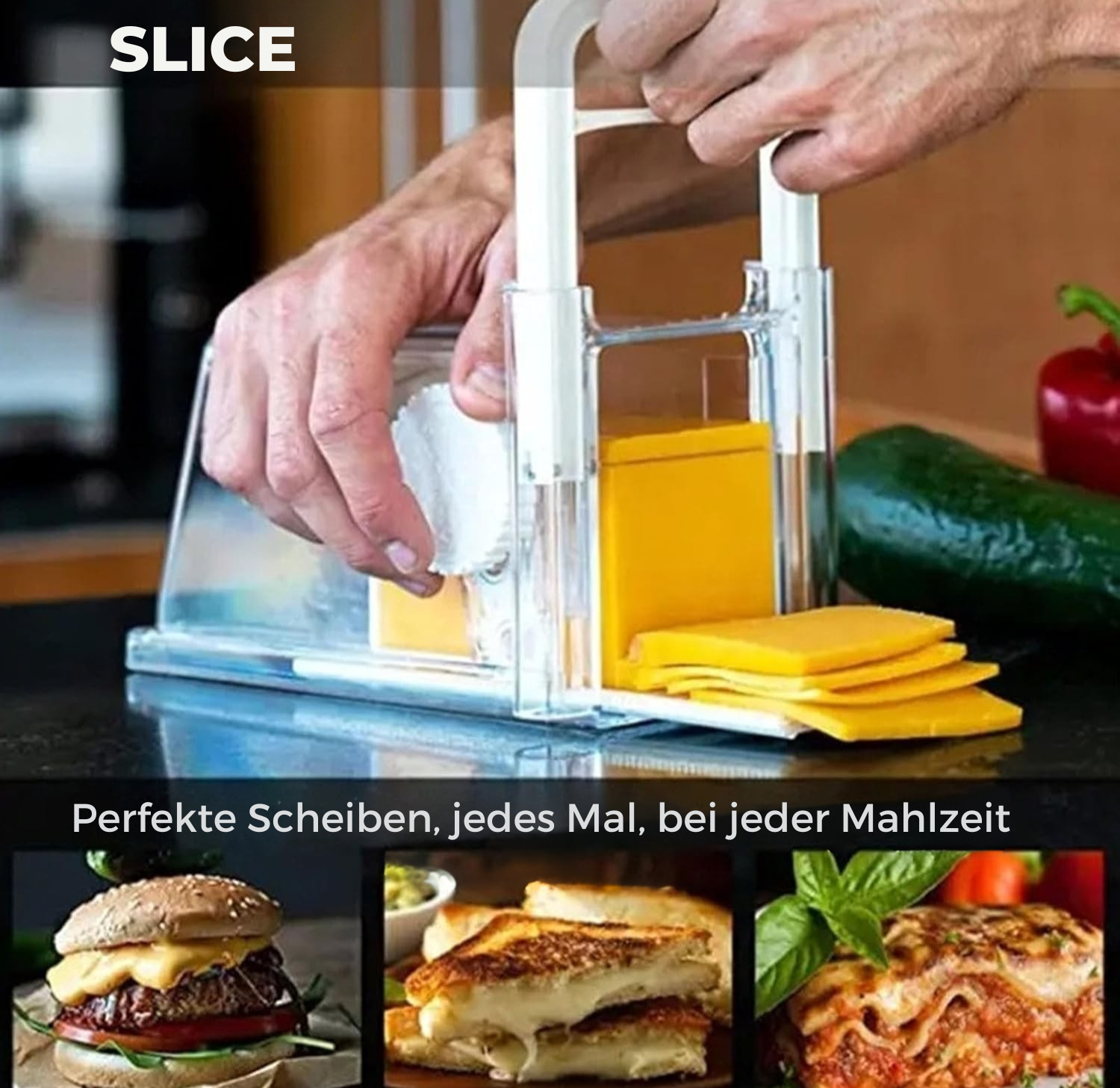 CheeseGlide™ – Pour des tranches de fromage parfaites et régulières en appuyant sur un bouton [50 % de réduction]