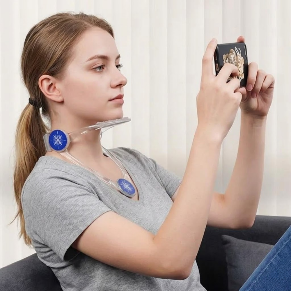 Support Cervical Ergonomique Réglable pour Bureau et Travail