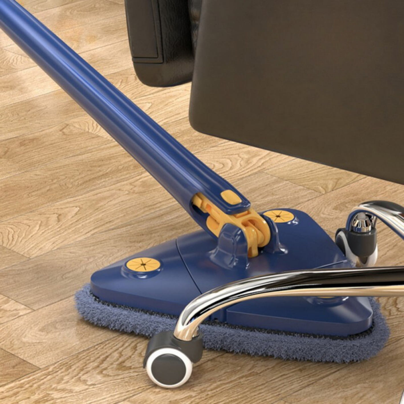 Balai Serpillière Rotatif 360° avec Manche Télescopique et Microfibre