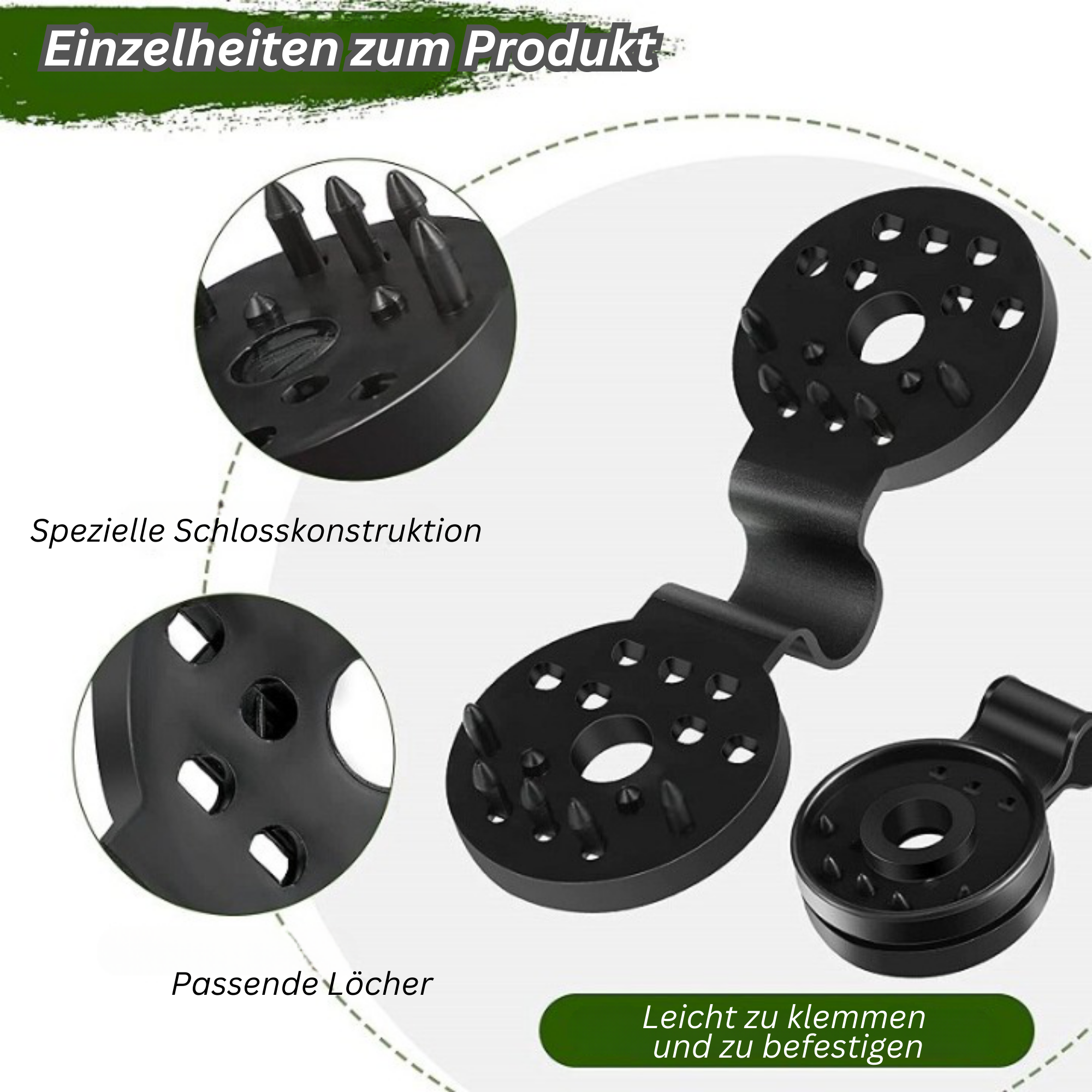 Clips de fixation pour toile d'ombrage en plastique – Lot de 40 pièces