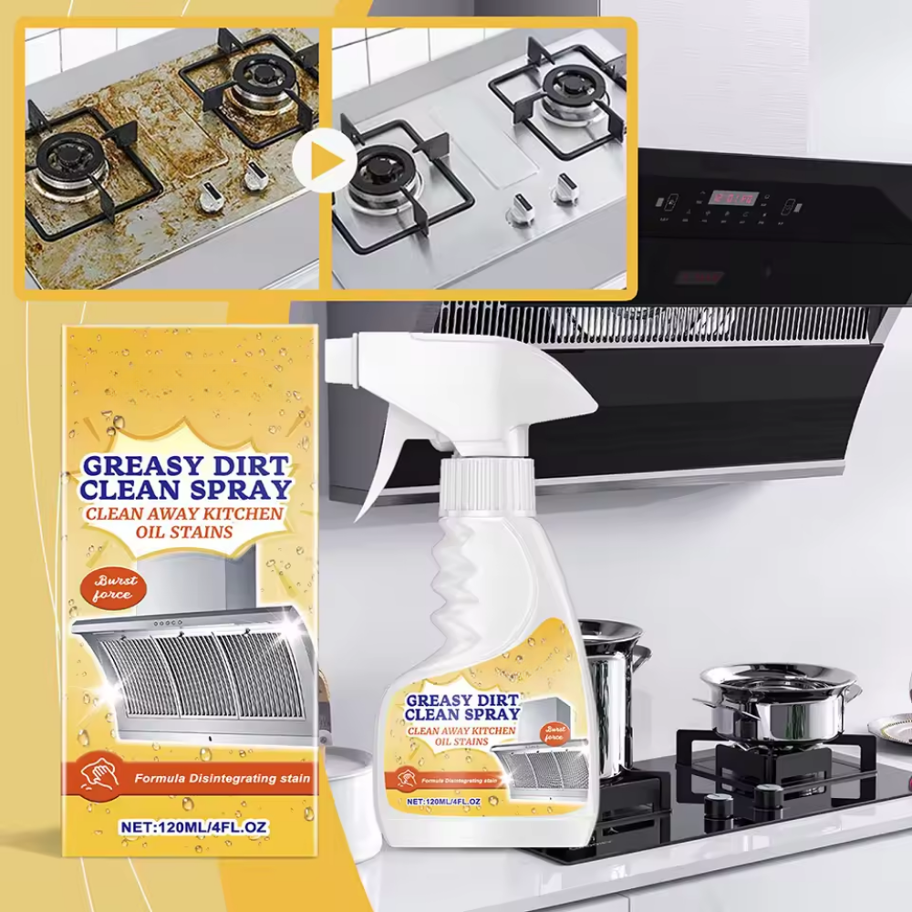 Spray Dégraissant Cuisine – Nettoyage en Profondeur des Graisses