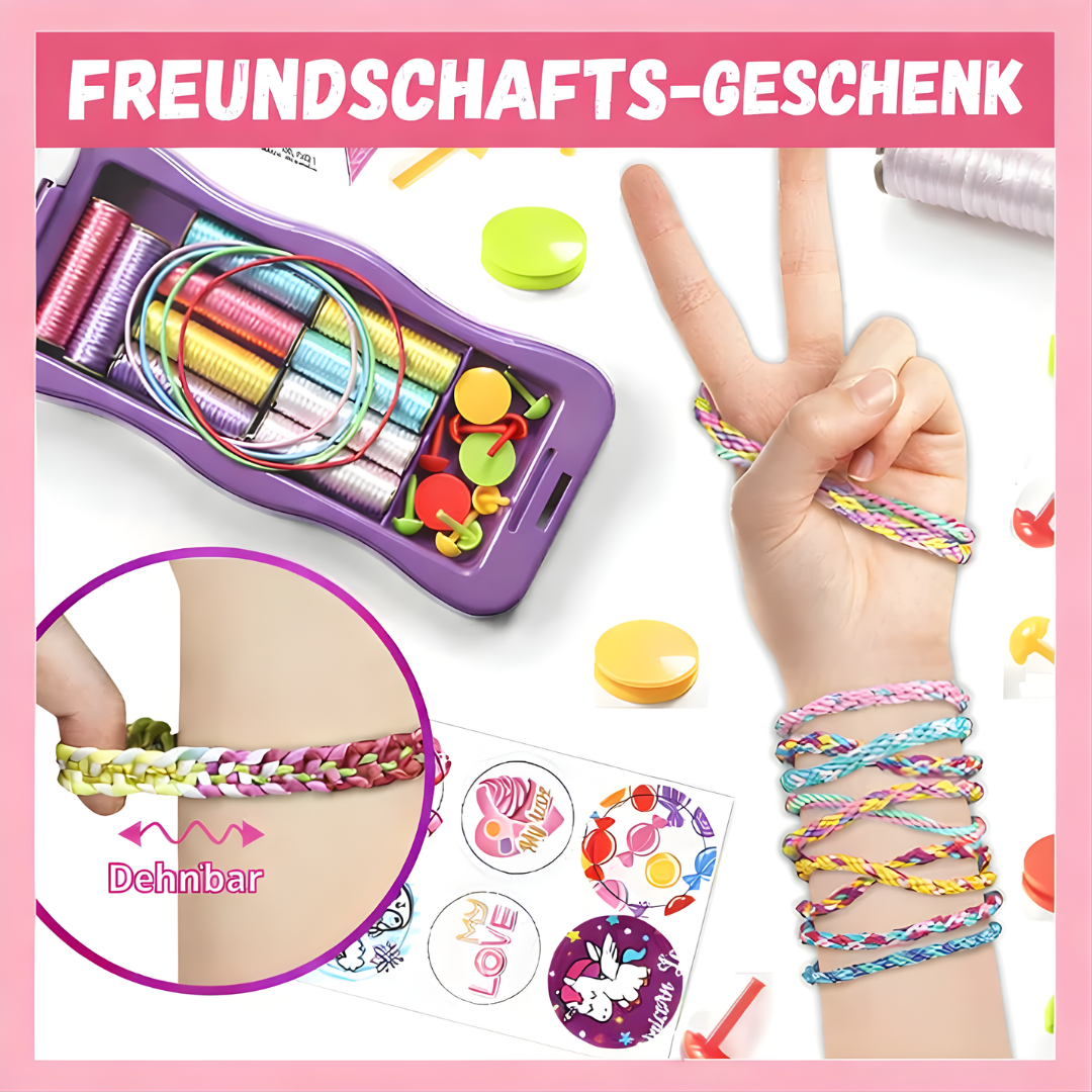 Kit de Tressage DIY pour Bracelets Enfants – Loisirs Créatifs