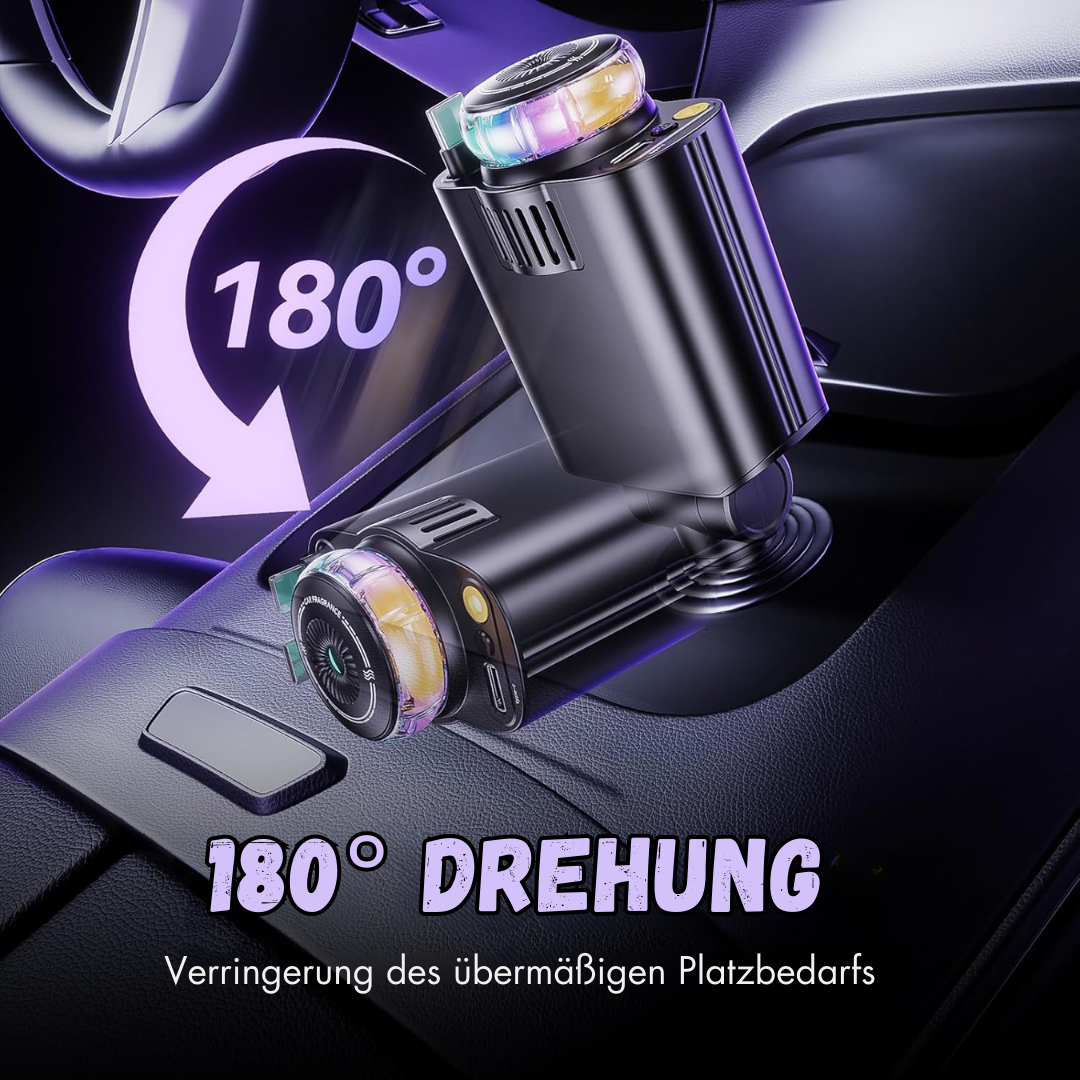 StarLinker™ – Chargeur de voiture rétractable 3-en-1 Starlight avec éclairage LED [50 % de réduction]