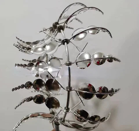 Moulin à Vent Décoratif en Métal pour Jardin – Silencieux et Résistant