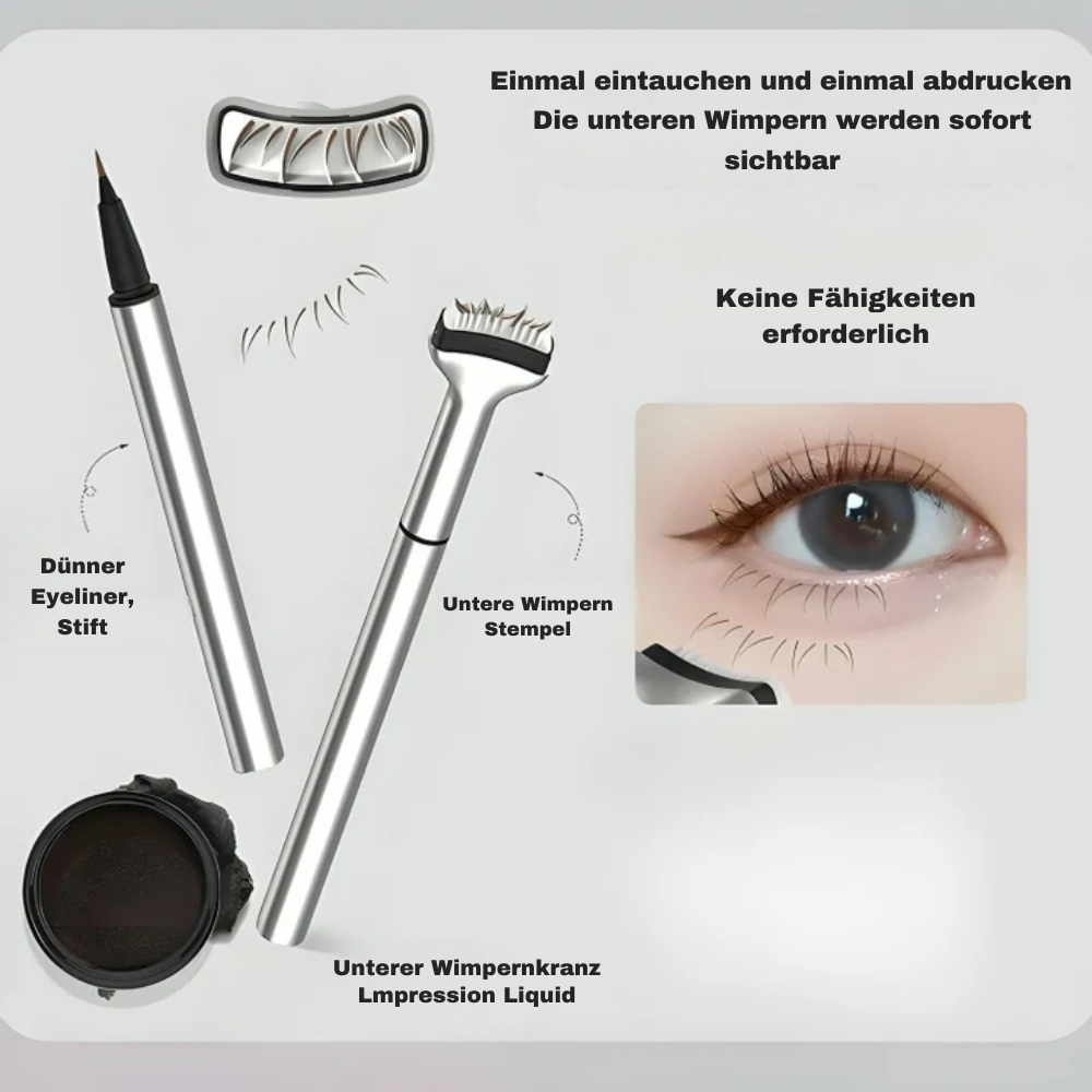 Tampon Eyeliner 2-en-1 pour Ligne de Cils Parfaite