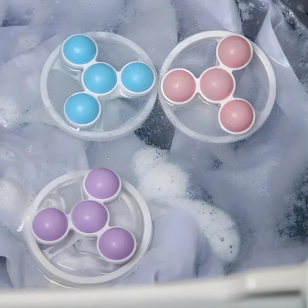 Attrape-peluches flottant pour machine à laver – Filet réutilisable