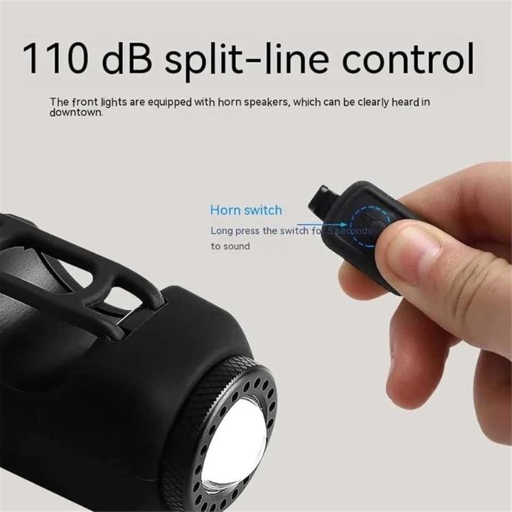 LuminoHorn™ – Sonnette de vélo avec lumière – forte, étanche et rechargeable par USB [50 % de réduction]