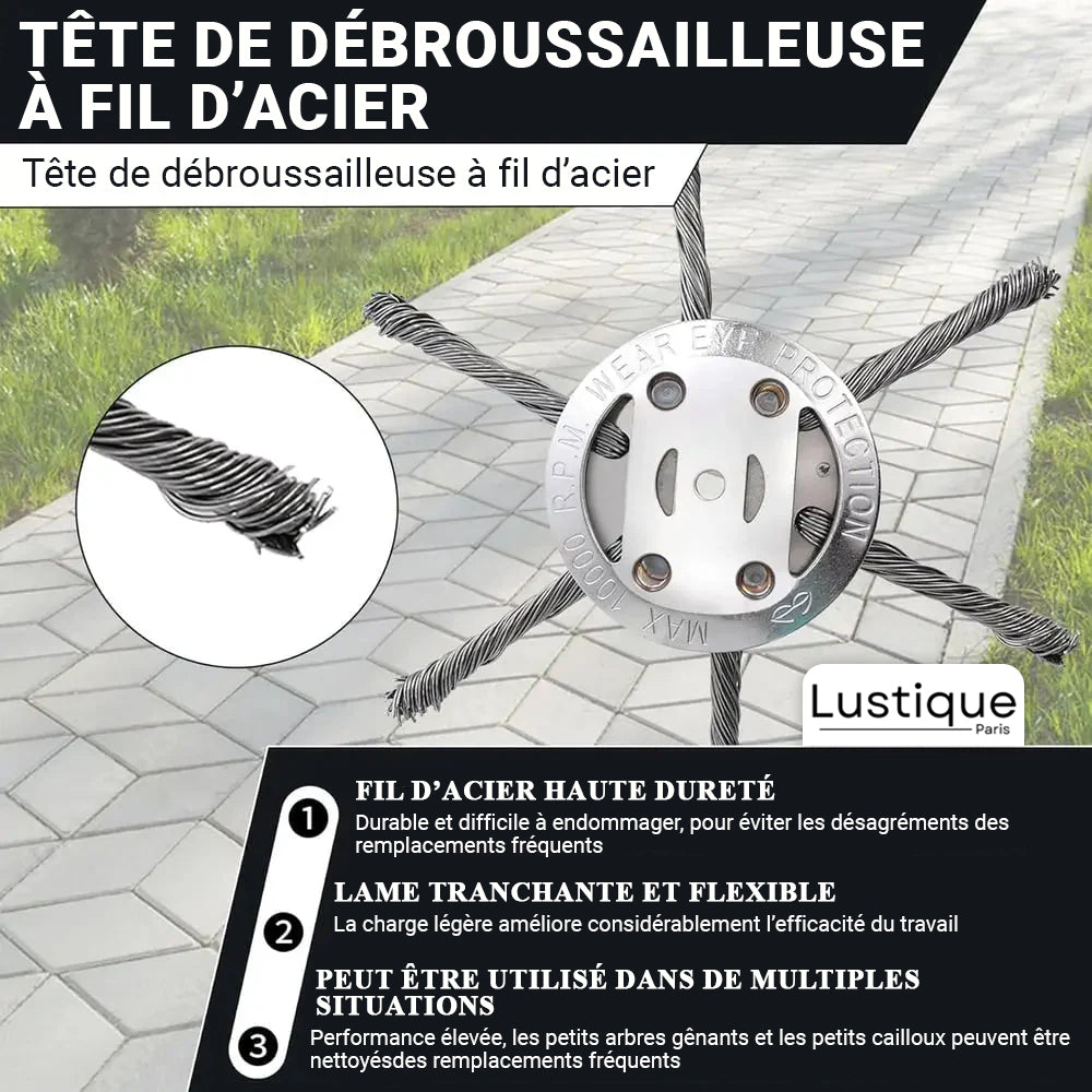 SteelTrim™ – Convient en toute sécurité aux surfaces en béton et en pierre [50 % de réduction]