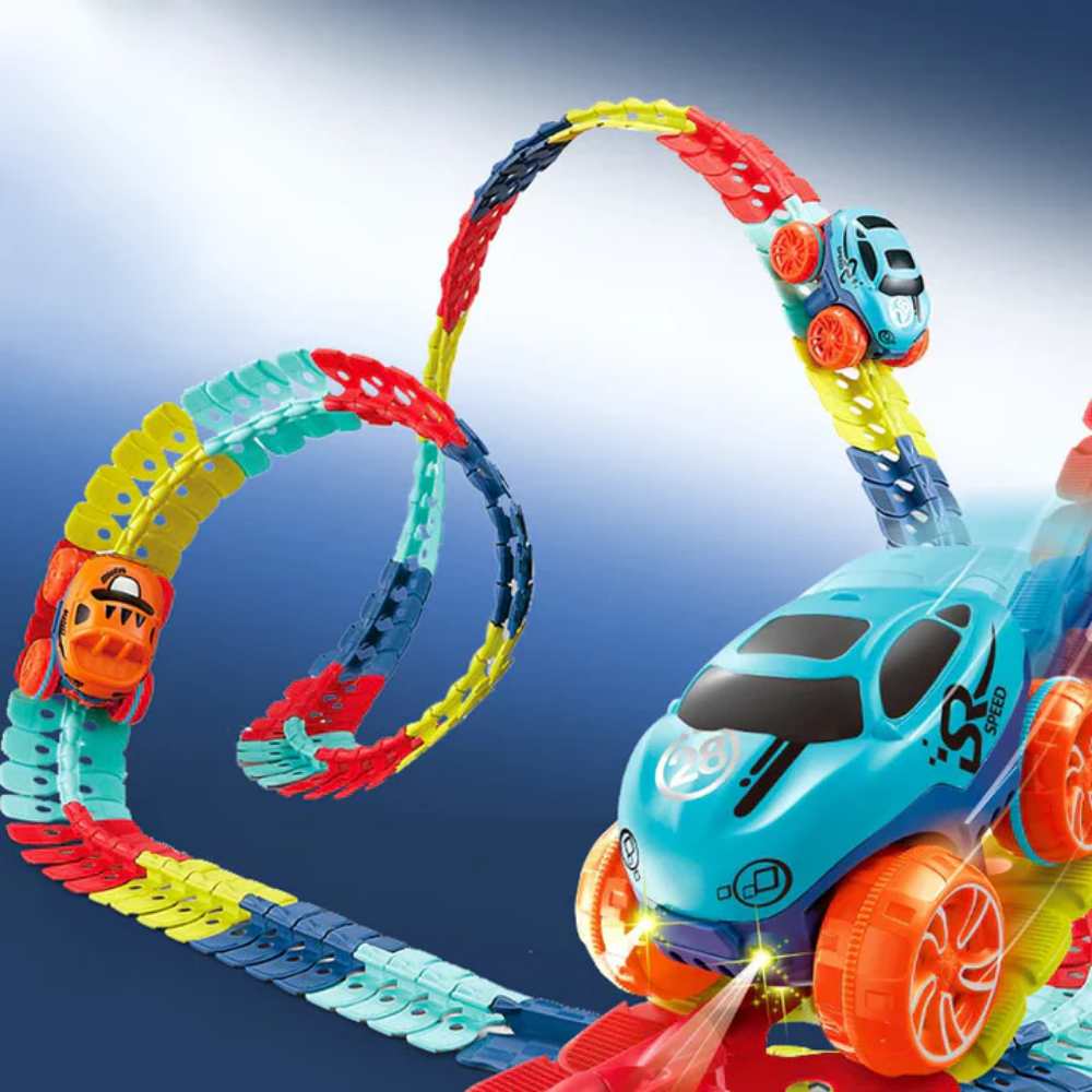 Piste de Course Flexible pour Enfants avec Voiture Autonome