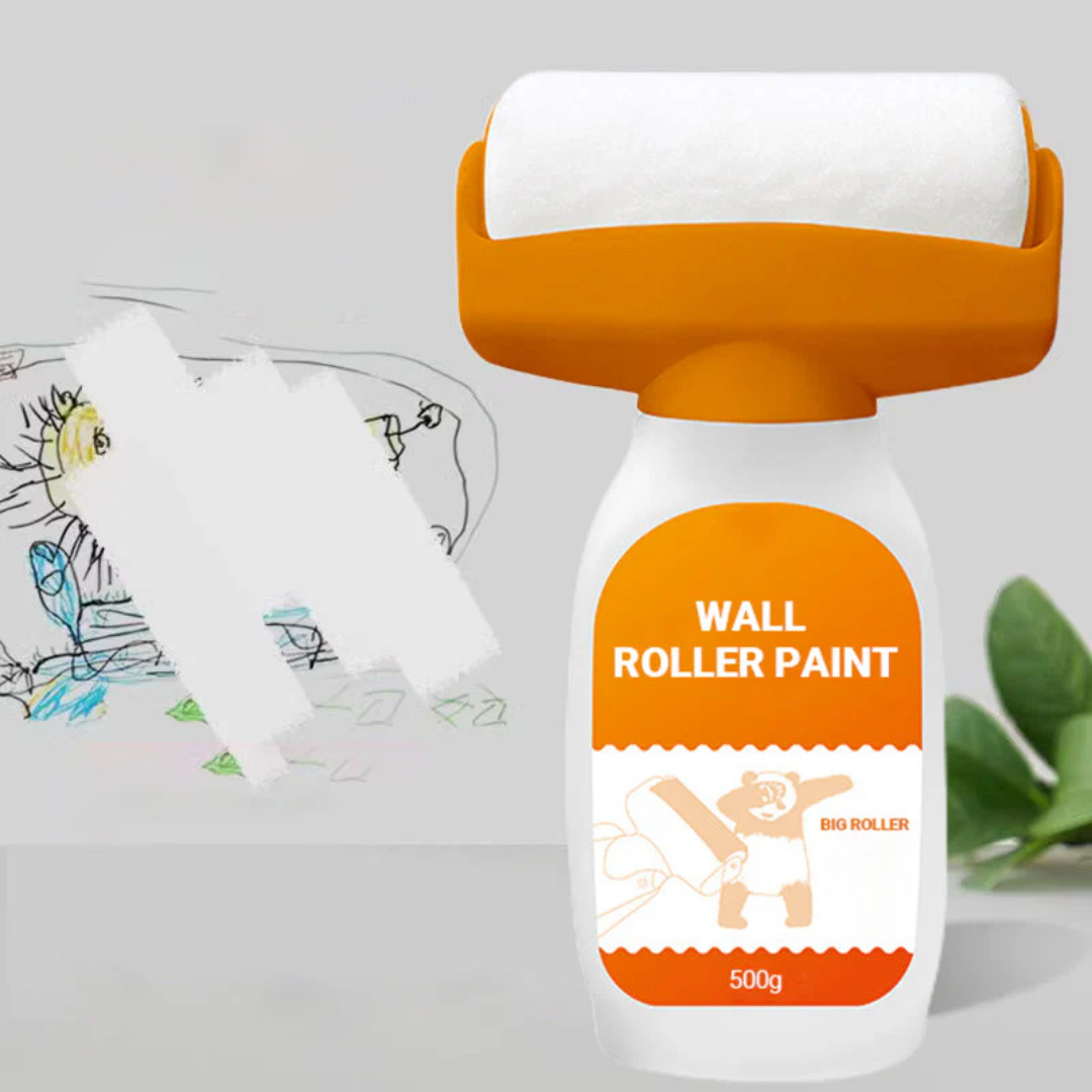 Rouleau de Peinture Murale Blanche avec Réservoir Intégré