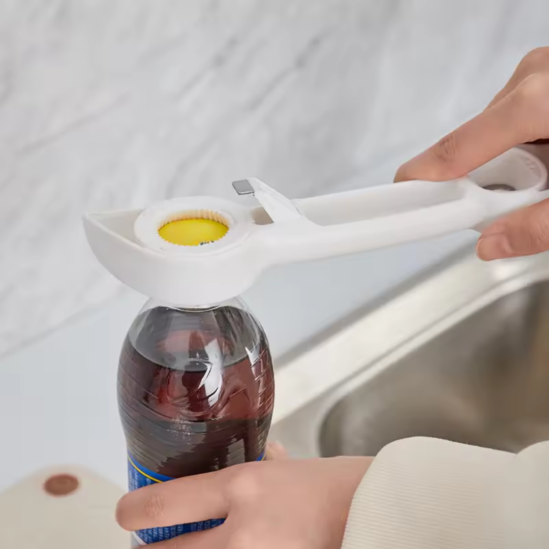 CapEase™ – Ouvre-Bouteilles & Pots 4-en-1 pour une Ouverture sans Effort [50 % de Réduction]
