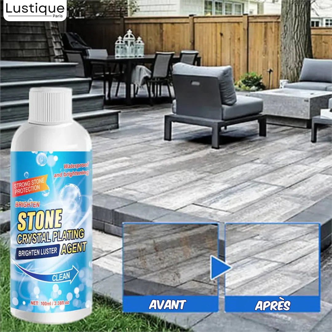 CrystalPlate™ – Nettoyant pour taches sur pierre pour une propreté sans effort [1 + 1 Gratuit]