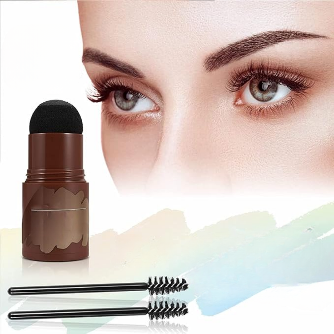 Kit de Tampons à Sourcils avec Pochoirs – Tracé Précis et Naturel