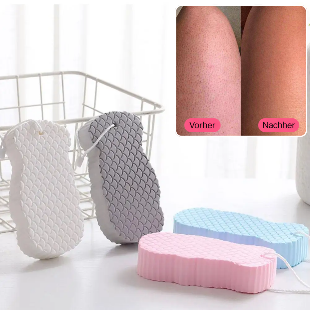 Éponge Exfoliante Douce pour le Corps – Lot de 2, Tous Types de Peau