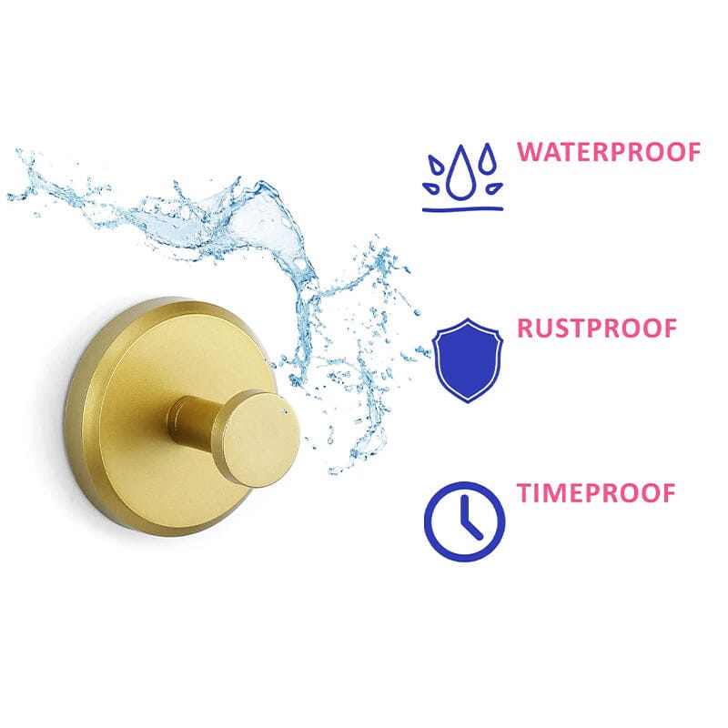 Crochets muraux en acier inoxydable modernes – Autocollants pour salle de bain, cuisine et couloir