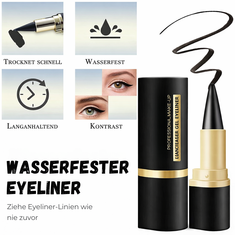 Eyeliner Gel Waterproof Noir – Texture Crémeuse Longue Tenue