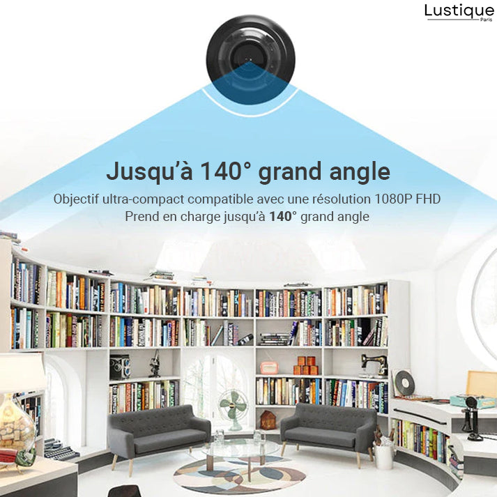 NanoVision™ – Mini caméra espion 4K HD 360° [50 % de réduction]