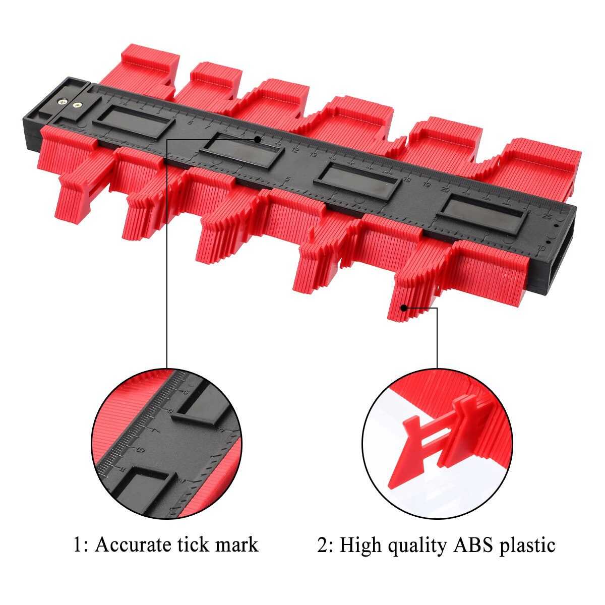 Gabarit de Contour Flexible pour Mesures Précises – Bois, Carrelage et Métal