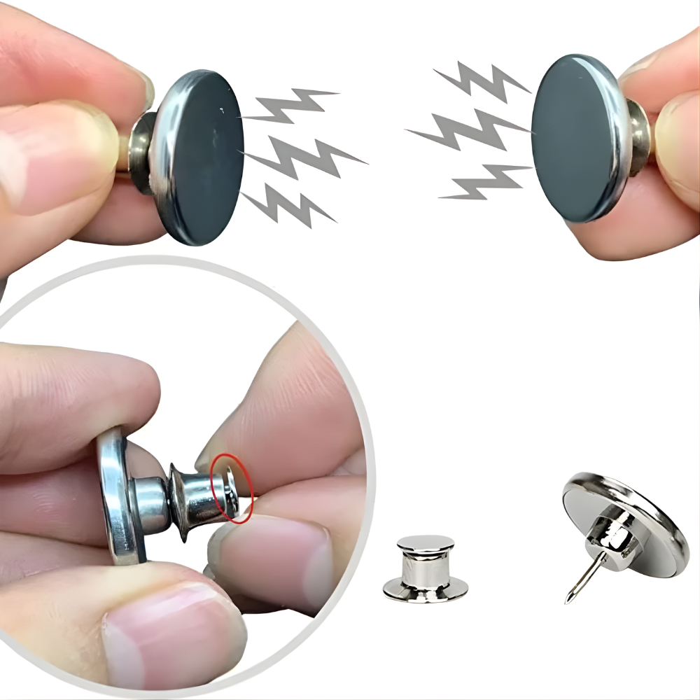 Clips Magnétiques pour Rideaux – Fermeture Anti-Lumière (Lot de 8)