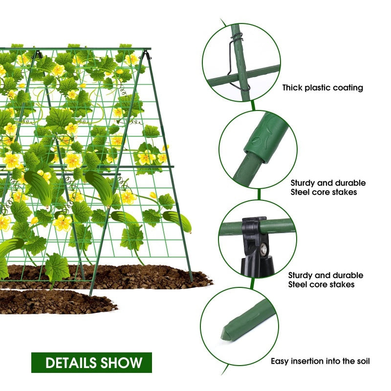 Treillis A-Frame en Acier pour Plantes Grimpantes – 120 cm