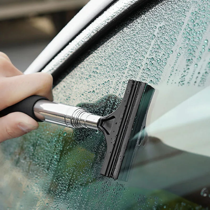 Essuie-glace télescopique 2-en-1 pour rétroviseur et vitres de voiture
