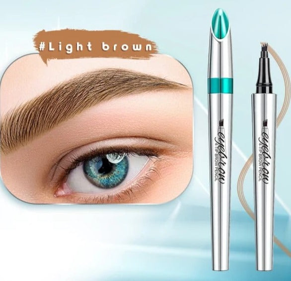 Crayon à sourcils waterproof effet microblading – Pointe fine longue tenue