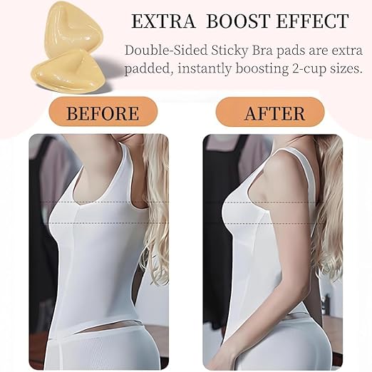 Inserts Liftants Autocollants Réutilisables pour Décolleté Push-Up