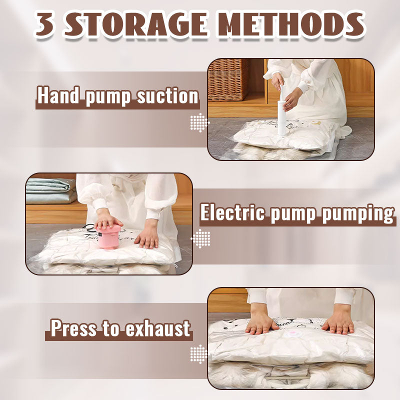 Sac Sous Vide pour Vêtements – Rangement Gain de Place et Protection