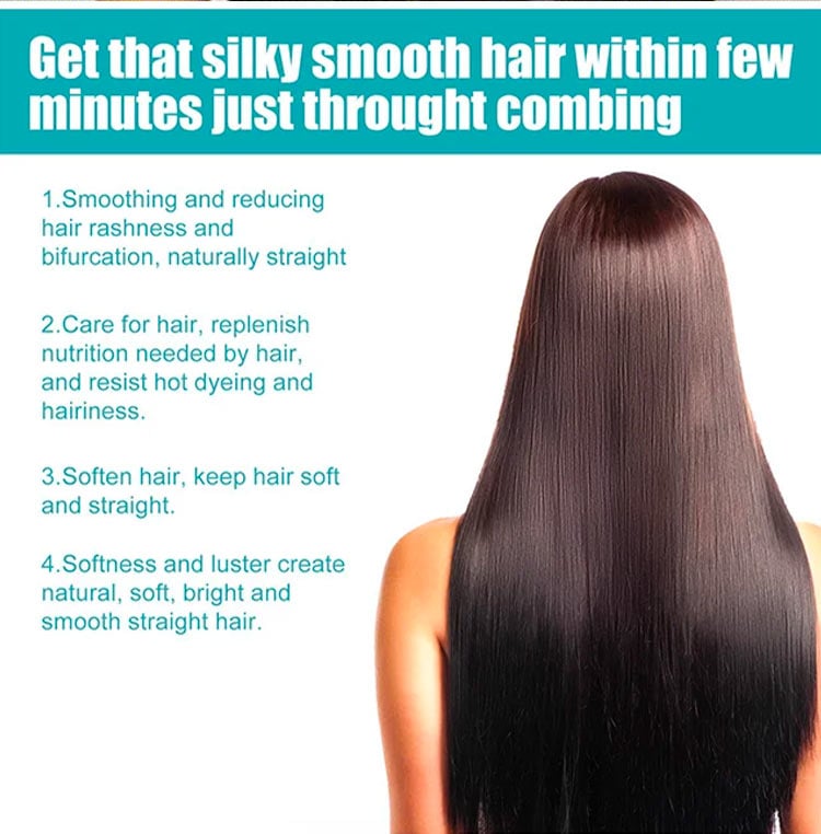 Crème Lissante Capillaire à la Kératine pour Cheveux Lisses et Brillants
