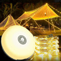 Lampe de camping 4-en-1 avec lumière RGB, lampe de poche et batterie externe
