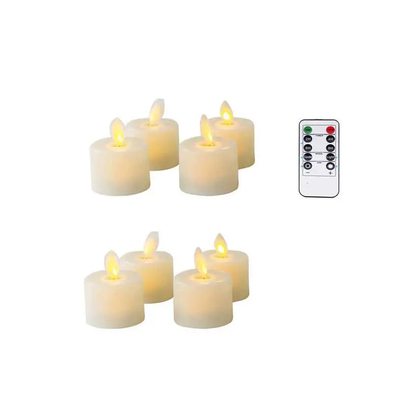 Lot de bougies LED avec télécommande – lumière vacillante réaliste