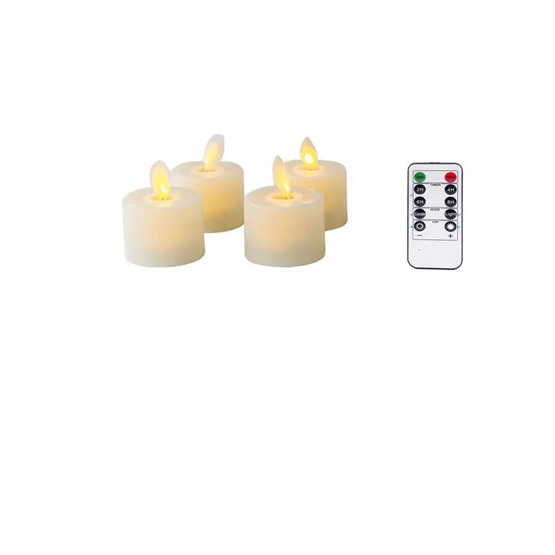 Lot de bougies LED avec télécommande – lumière vacillante réaliste