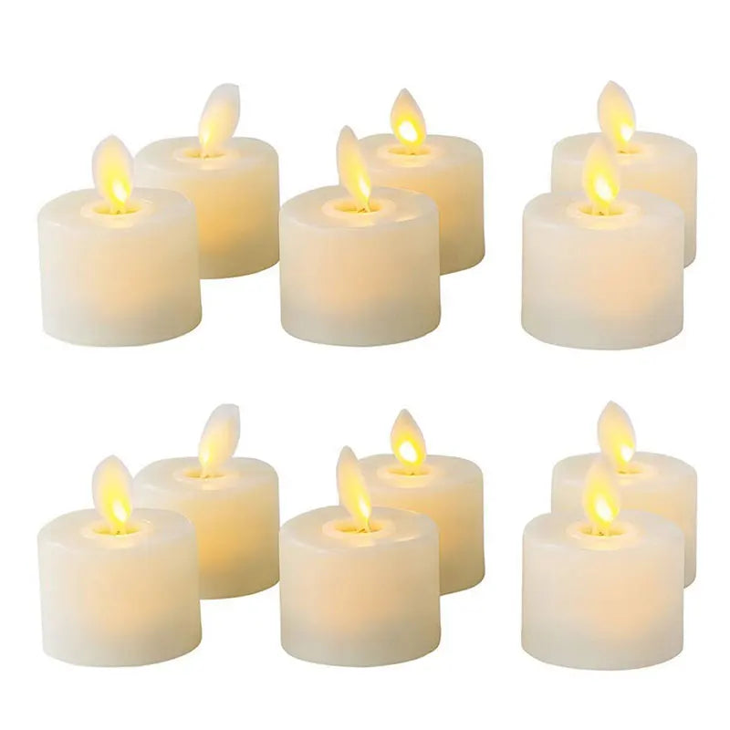 Lot de bougies LED avec télécommande – lumière vacillante réaliste