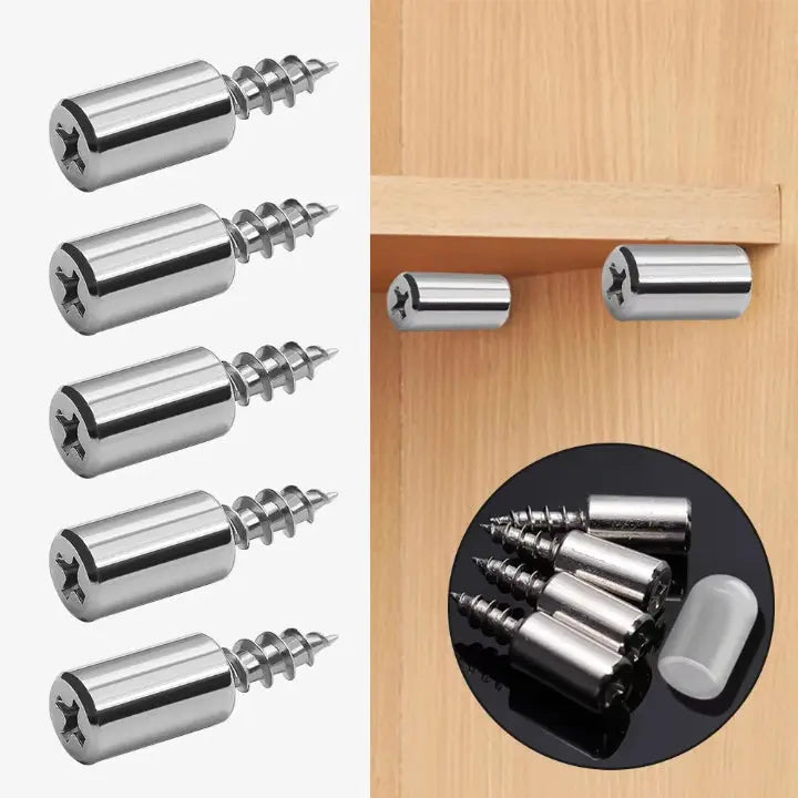 Supports d'Étagère Auto-Perçants en Métal – Lot de 40 Pièces