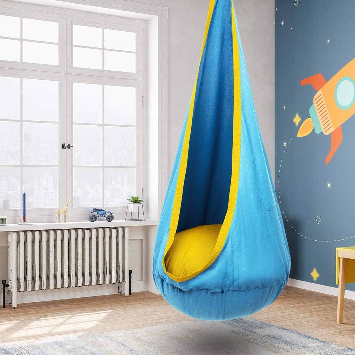 Hamac en Coton 160x68 cm pour Jardin, Balcon et Intérieur