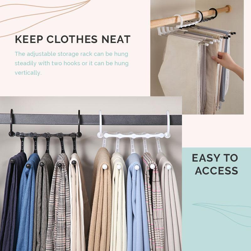 Cintre Organisateur Multi-Niveaux en Acier Inoxydable pour Armoire