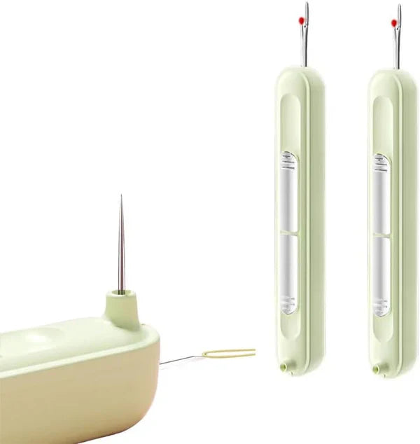 Découseur et Enfile-Aiguille 2-en-1 Compact pour Couture Précise