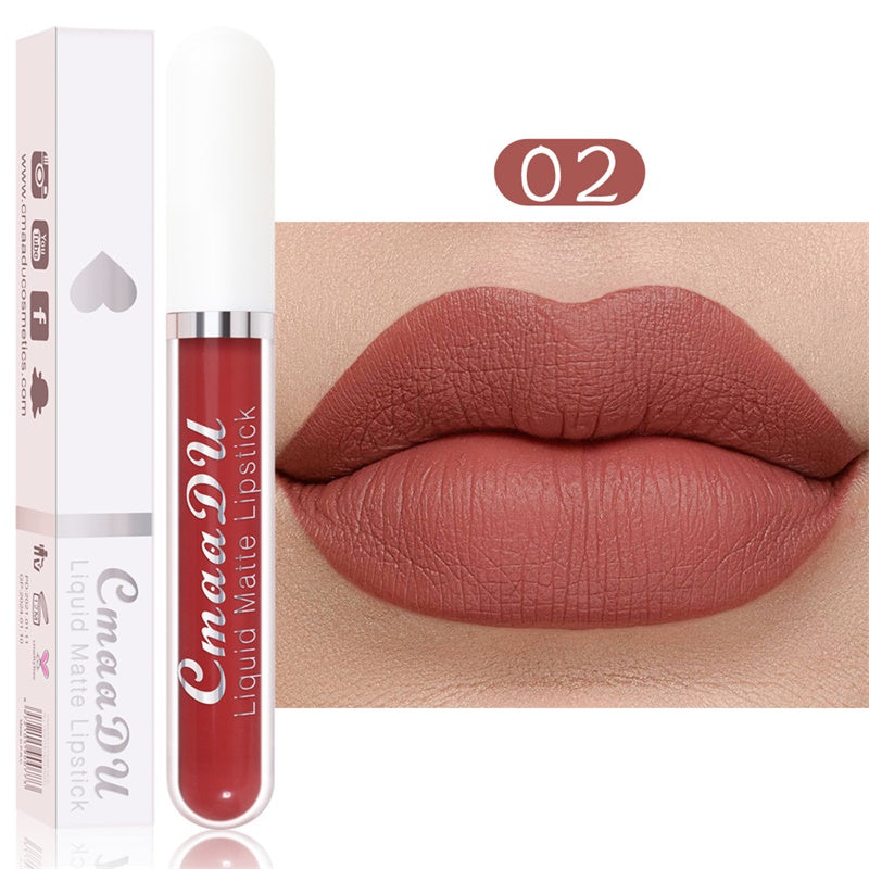 Rouge à Lèvres Mat Longue Tenue – Set de 18 Teintes Résistant à l'Eau