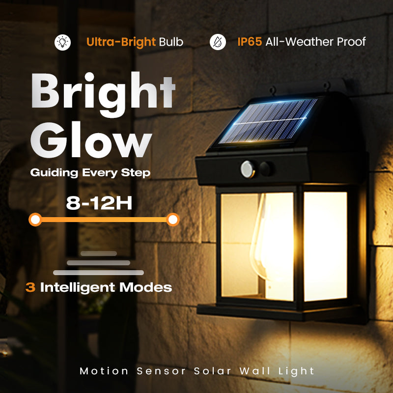 Lampe Solaire Extérieure avec Détecteur de Mouvement LED IP65