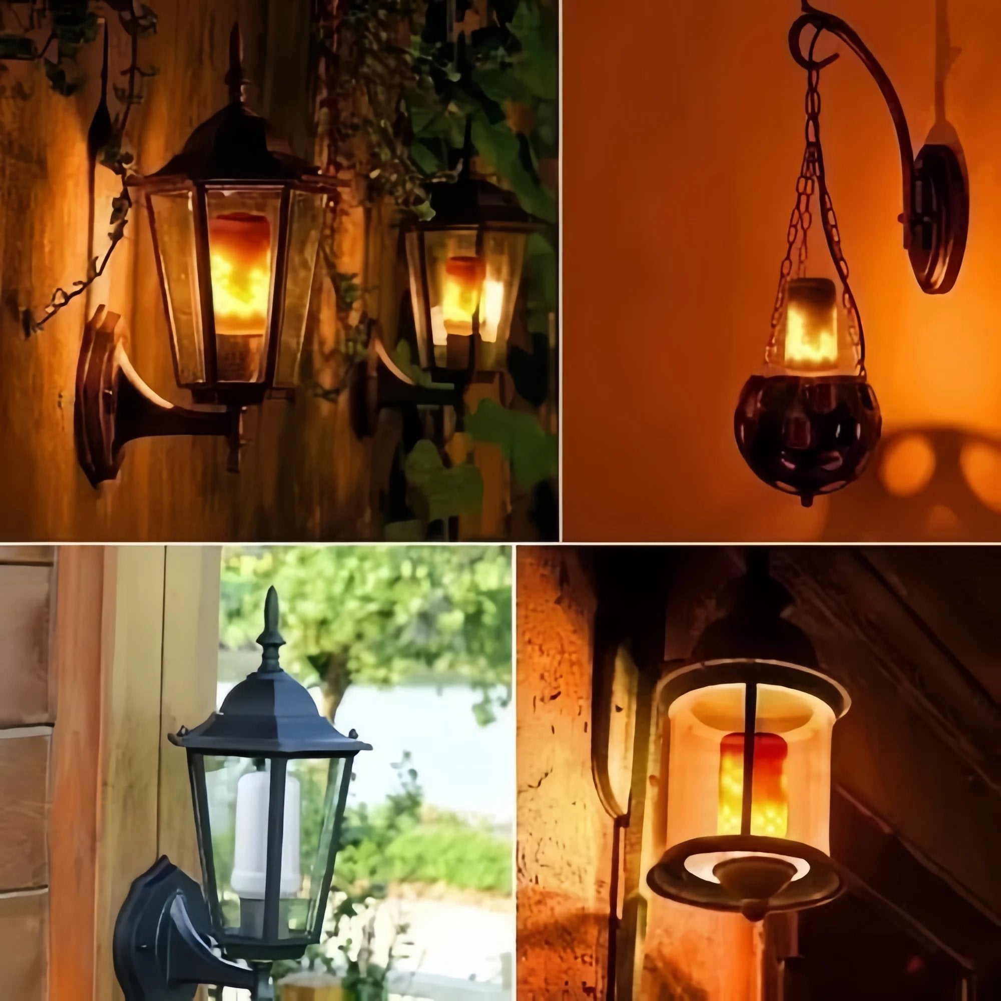 Ampoule LED Effet Flamme Vacillante avec Capteur de Gravité E26