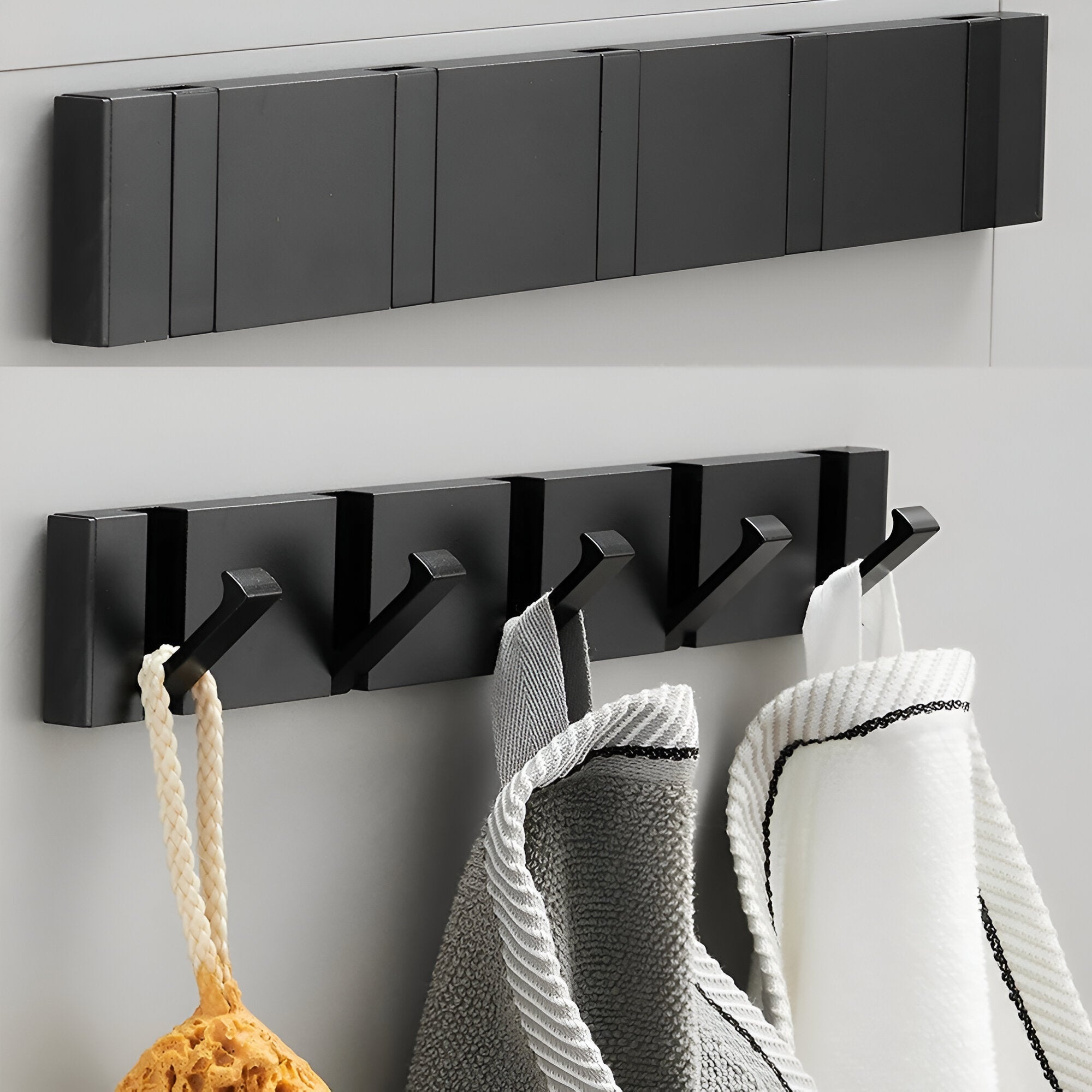 Crochet Mural Pliable Adhésif en Aluminium – Sans Perçage