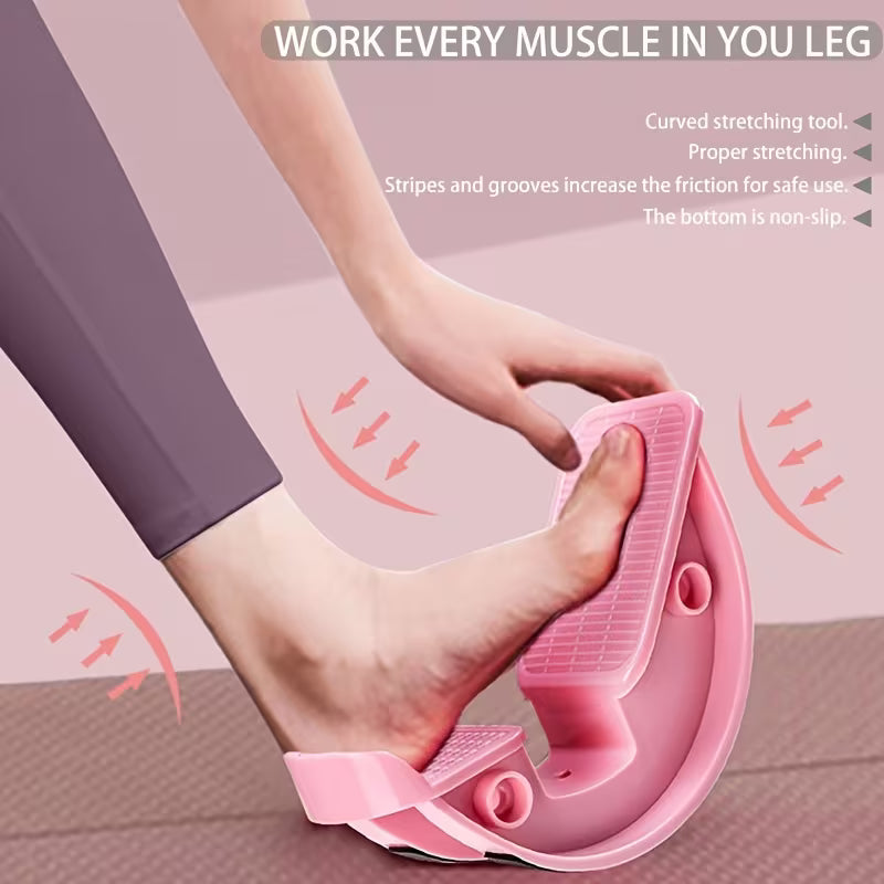 Bande d'étirement ajustable avec pédales antidérapantes pour yoga et fitness