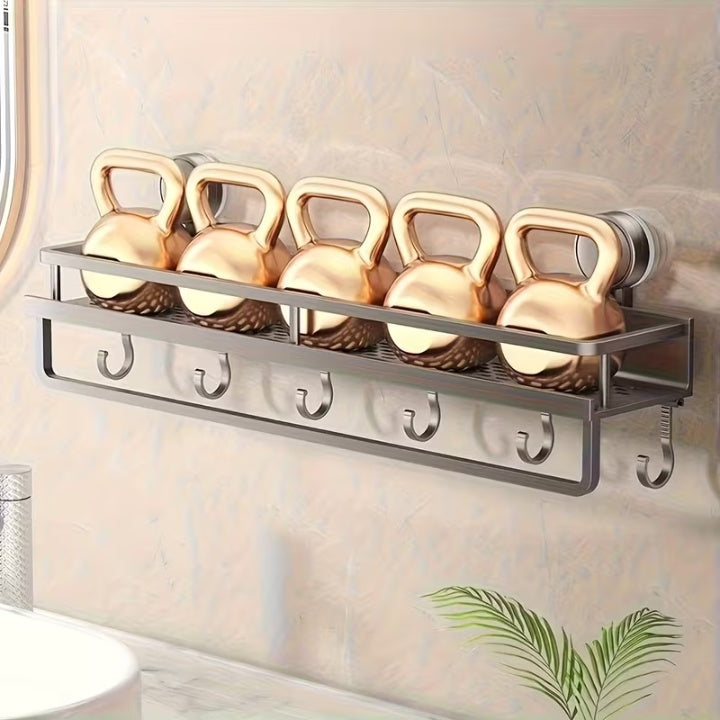 Étagère de douche et de salle de bain à ventouses – fixation murale sans perçage