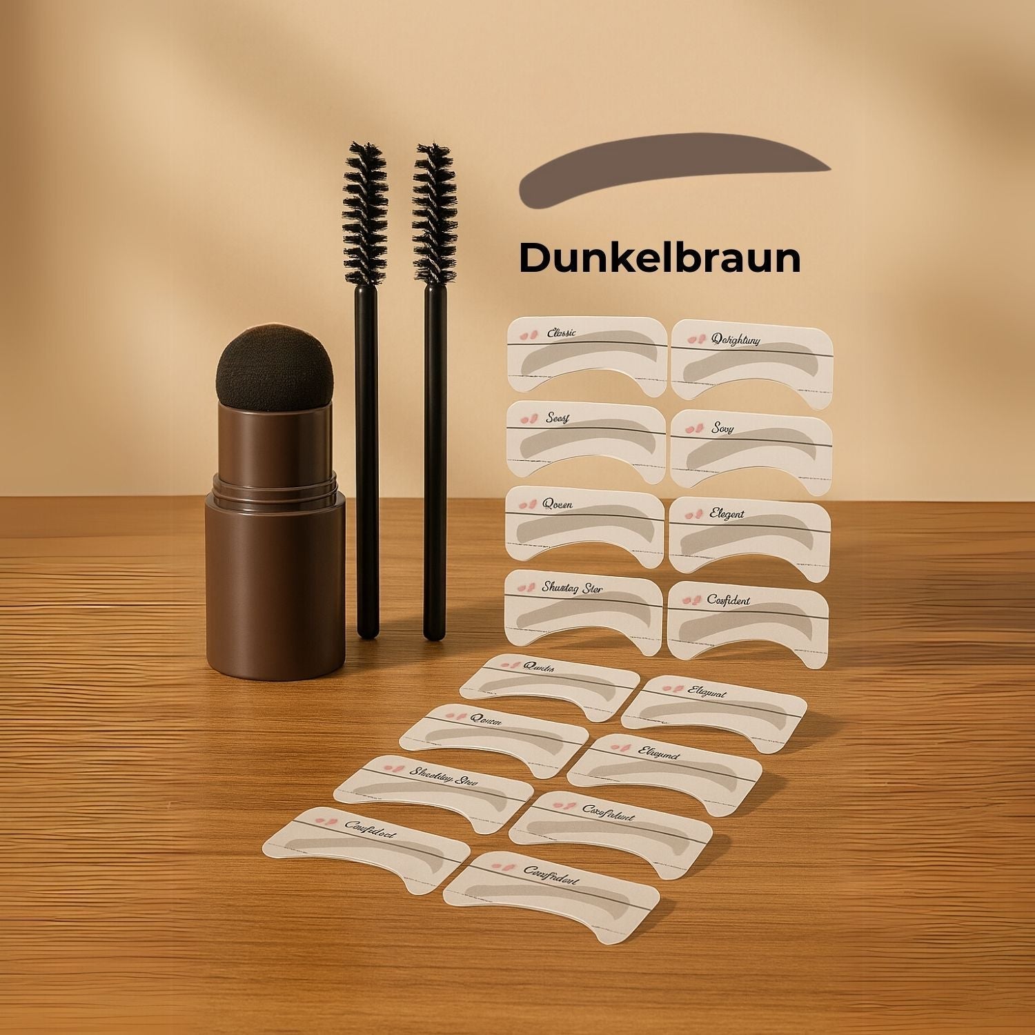 Kit Tampon à Sourcils pour Sourcils Définis et Symétriques